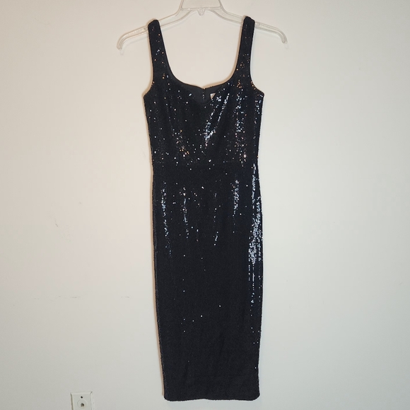 Dress the population sweetheart sequin midi dress - Picture 4 of 12